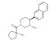 rel-(3S,4S)-1-[(1-aminocyclopentyl)carbonyl]-4-(2-naphthyl)-3-piperidinol hydrochloride