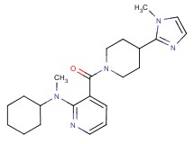 N-cyclohexyl-N-methyl-3-{[4-(1-methyl-1H-imidazol-2-yl)piperidin-1-yl]carbonyl}pyridin-2-amine