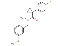 1-(4-fluorophenyl)-N-methyl-N-[3-(methylthio)benzyl]cyclopropanecarboxamide