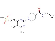 N-(cyclopropylmethyl)-1-[4-methyl-7-(methylsulfonyl)-2-quinazolinyl]-4-piperidinecarboxamide