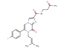 N-(3-amino-3-oxopropyl)-6-(4-fluorophenyl)-7-(3-methylbut-2-en-1-yl)-8-oxo-7,8-dihydroimidazo[1,2-a]pyrazine-2-carboxamide