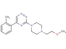 3-[4-(2-methoxyethyl)-1-piperazinyl]-5-(2-methylphenyl)-1,2,4-triazine