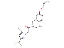 N-[3-(allyloxy)benzyl]-2-[3-(difluoromethyl)-5-methyl-1H-pyrazol-1-yl]-N-ethylacetamide