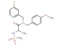N-(3-fluorobenzyl)-N-(4-methoxybenzyl)-2-[(methylsulfonyl)amino]propanamide