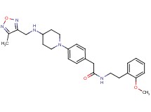 N-[2-(2-methoxyphenyl)ethyl]-2-[4-(4-{[(4-methyl-1,2,5-oxadiazol-3-yl)methyl]amino}-1-piperidinyl)phenyl]acetamide