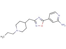 4-{3-[(1-propylpiperidin-4-yl)methyl]-1,2,4-oxadiazol-5-yl}pyridin-2-amine