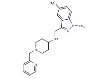 N-[(1,5-dimethyl-1H-indazol-3-yl)methyl]-1-(pyridin-2-ylmethyl)piperidin-4-amine