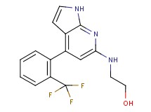 2-({4-[2-(trifluoromethyl)phenyl]-1H-pyrrolo[2,3-b]pyridin-6-yl}amino)ethanol