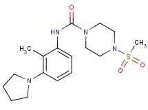 N-(2-methyl-3-pyrrolidin-1-ylphenyl)-4-(methylsulfonyl)piperazine-1-carboxamide