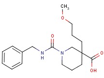 1-[(benzylamino)carbonyl]-3-(3-methoxypropyl)-3-piperidinecarboxylic acid