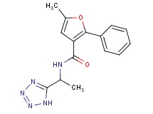 5-methyl-2-phenyl-N-[1-(1H-tetrazol-5-yl)ethyl]-3-furamide