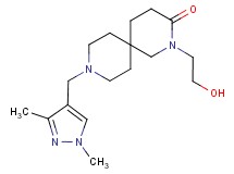 9-[(1,3-dimethyl-1H-pyrazol-4-yl)methyl]-2-(2-hydroxyethyl)-2,9-diazaspiro[5.5]undecan-3-one