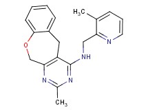2-methyl-N-[(3-methylpyridin-2-yl)methyl]-5,11-dihydro[1]benzoxepino[3,4-d]pyrimidin-4-amine