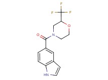 5-{[2-(trifluoromethyl)-4-morpholinyl]carbonyl}-1H-indole