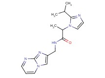 N-(imidazo[1,2-a]pyrimidin-2-ylmethyl)-2-(2-isopropyl-1H-imidazol-1-yl)propanamide