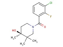 (4S*)-1-(3-chloro-2-fluorobenzoyl)-3,3,4-trimethylpiperidin-4-ol