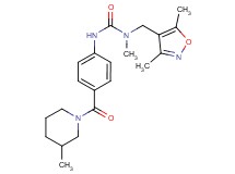 N-[(3,5-dimethylisoxazol-4-yl)methyl]-N-methyl-N'-{4-[(3-methylpiperidin-1-yl)carbonyl]phenyl}urea