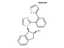 (1R,2S)-1-{2-[2-(2-furyl)phenyl]-1H-imidazol-1-yl}indan-2-ol