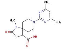 8-(4,6-dimethylpyrimidin-2-yl)-1-methyl-2-oxo-1,8-diazaspiro[4.5]decane-4-carboxylic acid