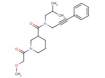 N-isobutyl-1-(methoxyacetyl)-N-(3-phenylprop-2-yn-1-yl)piperidine-3-carboxamide