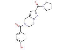 4-{[2-(pyrrolidin-1-ylcarbonyl)-6,7-dihydropyrazolo[1,5-a]pyrazin-5(4H)-yl]carbonyl}phenol