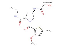 (4R)-N-ethyl-4-(glycoloylamino)-1-[(3-methoxy-5-methyl-2-thienyl)carbonyl]-L-prolinamide