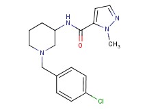 N-[1-(4-chlorobenzyl)-3-piperidinyl]-1-methyl-1H-pyrazole-5-carboxamide
