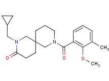 2-(cyclopropylmethyl)-8-(2-methoxy-3-methylbenzoyl)-2,8-diazaspiro[5.5]undecan-3-one