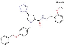 (4S)-1-[4-(benzyloxy)benzyl]-N-[2-(2-methoxyphenyl)ethyl]-4-(1H-tetrazol-1-yl)-L-prolinamide