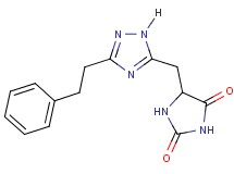 5-{[3-(2-phenylethyl)-1H-1,2,4-triazol-5-yl]methyl}imidazolidine-2,4-dione
