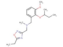 (2-sec-butoxy-3-methoxybenzyl)[(5-ethyl-1,2,4-oxadiazol-3-yl)methyl]methylamine