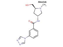 N-[(3R,5S)-5-(hydroxymethyl)-1-methylpyrrolidin-3-yl]-3-(4H-1,2,4-triazol-4-yl)benzamide