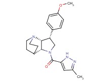 (3R*,3aR*,7aR*)-3-(4-methoxyphenyl)-1-[(3-methyl-1H-pyrazol-5-yl)carbonyl]octahydro-4,7-ethanopyrrolo[3,2-b]pyridine