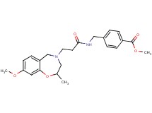 methyl 4-({[3-(8-methoxy-2-methyl-2,3-dihydro-1,4-benzoxazepin-4(5H)-yl)propanoyl]amino}methyl)benzoate