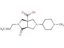 (3aS*,6aS*)-2-allyl-5-(1-methylpiperidin-4-yl)-1-oxohexahydropyrrolo[3,4-c]pyrrole-3a(1H)-carboxylic acid