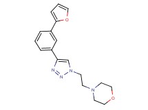 4-(2-{4-[3-(2-furyl)phenyl]-1H-1,2,3-triazol-1-yl}ethyl)morpholine
