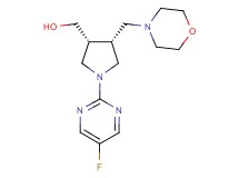 [(3R*,4R*)-1-(5-fluoro-2-pyrimidinyl)-4-(4-morpholinylmethyl)-3-pyrrolidinyl]methanol