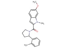 6-methoxy-1-methyl-2-{[2-(2-methylphenyl)pyrrolidin-1-yl]carbonyl}-1H-indole