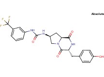 N-[(3R,7S,8aS)-3-(4-hydroxybenzyl)-1,4-dioxooctahydropyrrolo[1,2-a]pyrazin-7-yl]-N'-[3-(trifluoromethyl)phenyl]urea