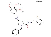 (4S)-1-benzyl-N-[2-(2-fluorophenyl)ethyl]-4-[(2,3,4-trimethoxybenzyl)amino]-L-prolinamide