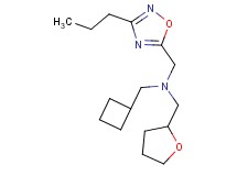 (cyclobutylmethyl)[(3-propyl-1,2,4-oxadiazol-5-yl)methyl](tetrahydro-2-furanylmethyl)amine