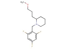 2-(3-methoxypropyl)-1-(2,4,6-trifluorobenzyl)piperidine