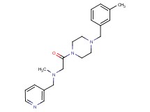 N-methyl-2-[4-(3-methylbenzyl)piperazin-1-yl]-2-oxo-N-(pyridin-3-ylmethyl)ethanamine