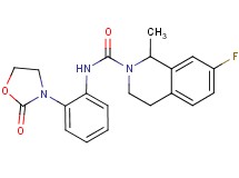 7-fluoro-1-methyl-N-[2-(2-oxo-1,3-oxazolidin-3-yl)phenyl]-3,4-dihydroisoquinoline-2(1H)-carboxamide