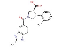 (3S*,4R*)-1-[(2-methyl-1H-benzimidazol-5-yl)carbonyl]-4-(2-methylphenyl)pyrrolidine-3-carboxylic acid