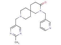 9-[(2-methylpyrimidin-5-yl)methyl]-2-(pyridin-3-ylmethyl)-2,9-diazaspiro[5.5]undecan-3-one