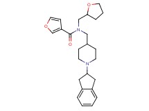 N-{[1-(2,3-dihydro-1H-inden-2-yl)-4-piperidinyl]methyl}-N-(tetrahydro-2-furanylmethyl)-3-furamide