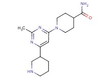 1-(2-methyl-6-piperidin-3-ylpyrimidin-4-yl)piperidine-4-carboxamide