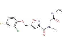 5-[(2-chloro-4-fluorophenoxy)methyl]-N-methyl-N-[2-(methylamino)-2-oxoethyl]isoxazole-3-carboxamide