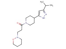 2-{3-[4-(3-isopropyl-1H-pyrazol-5-yl)piperidin-1-yl]-3-oxopropyl}-1,2-oxazinane